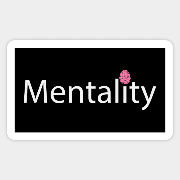 Mentality artistic text design Sticker by BL4CK&WH1TE 